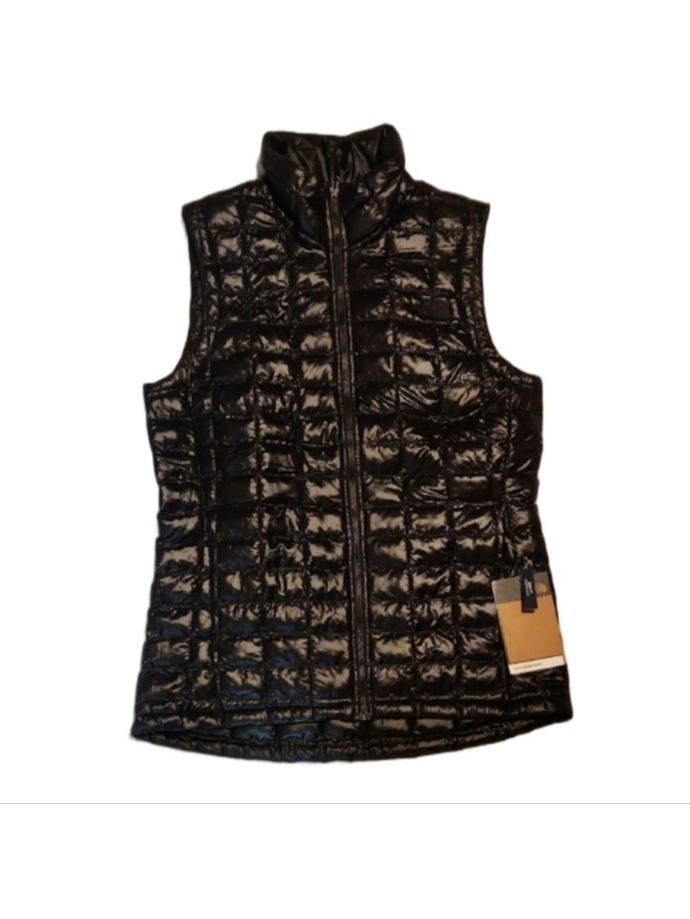 The North Face ThermoBall Eco Black Glossy Quilted Vest (W Size SP Slim Fit)